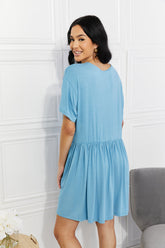 Robe évasée boutonnée Yelete pleine taille Oh Sweet